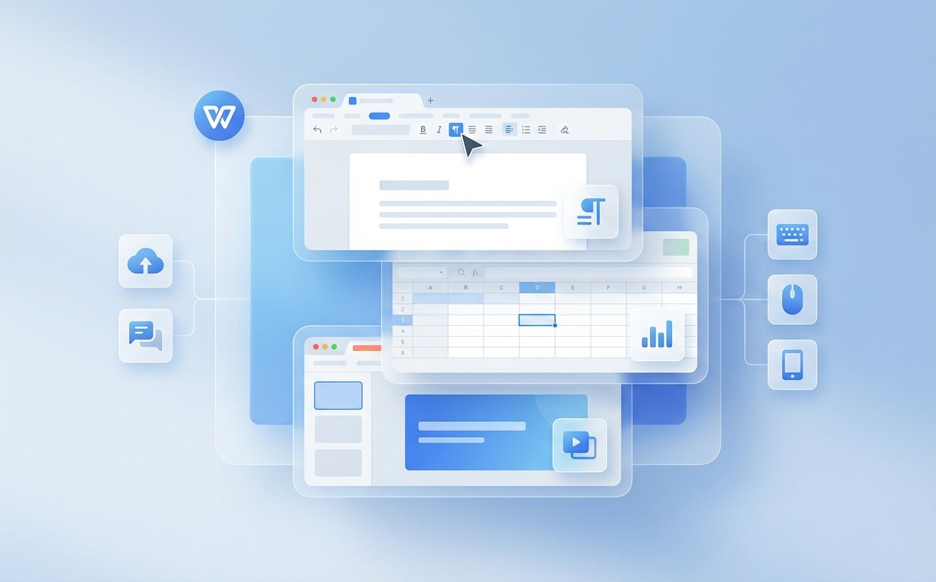 WPS品牌视觉与操作效率展示